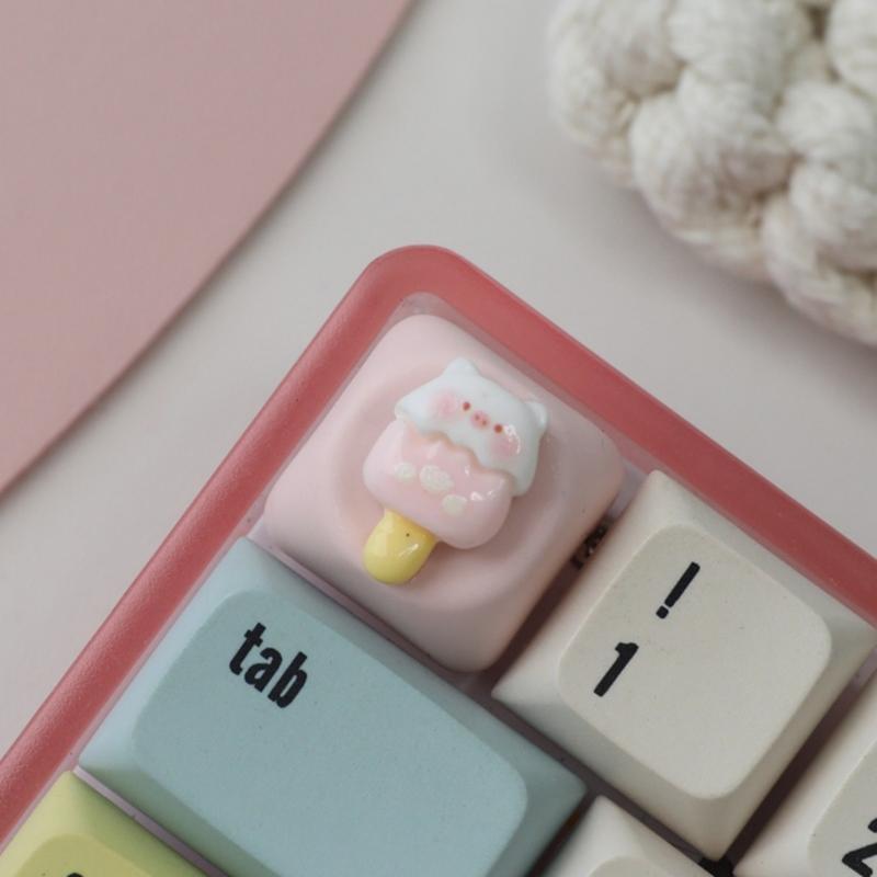 Customizable Piggy Theme Resin Keycaps Mechanical Keyboard Keycap Featuring Ergonomic And Slip Proof