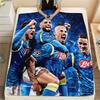 Napoli Football Team,pattern Flannel Blanket, High quality Comfortable for All Seasons, Home Decor, Warmth and Comfort, Perfect for Gifts.