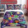 3pcs Duvet Cover Set (1*Duvet Cover + 2*Pillowcase, Without Core), Custom Name Game Sprunki Pattern Bedding Set, Home Bedroom Decor Gift