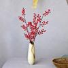 Fa Cai Fruit Red Berry Holly Red Fruit Fake Flower Simulation Desktop Living Room New Year'S Decoration Wedding Room Housewarming Ornament Lucky