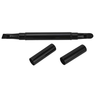 Tragbarer einziehbarer Make-up-Pinsel doppelseitiger Make-up-Pinsel für Augenbrauen und Concealer