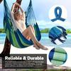 Colorful Stripes Comfortable Canvas Hammock Chair Durable Indoor Outdoor Swing Seat for Garden Patio Camping Home Leisure