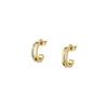 Boucles D'oreilles En Acier Et Cristal - SAUP05