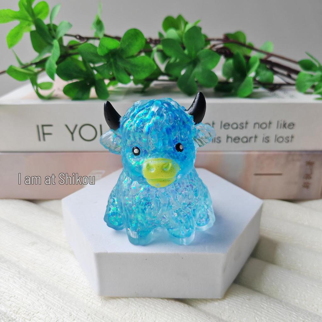 Popular Big Horn Cow Squishy Stress Relief Toy and Cute Ornament