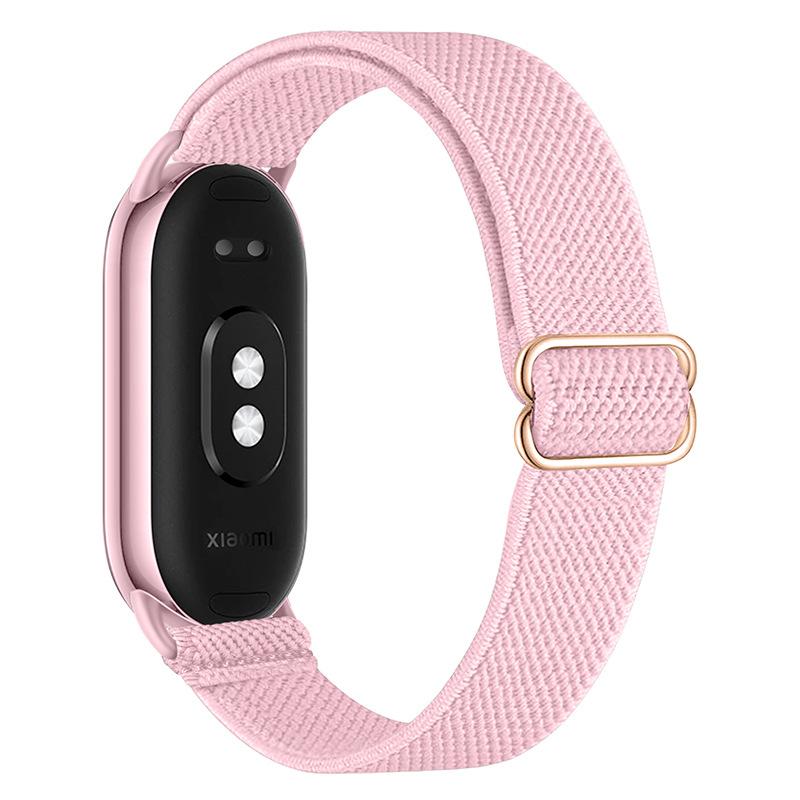 Braided Strap for Xiaomi Mi Band 8 Elastic Nylon Solo Loop Adjustable Watchbands Replacement Correa Bracelet for Miband 10/9/8