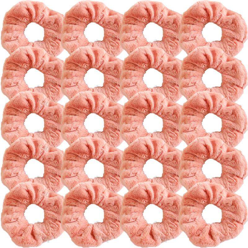 Korean Style Plush Candy Color Hair Ring Woman Cute Sweet Fashion Scrunchie Hair Accessories