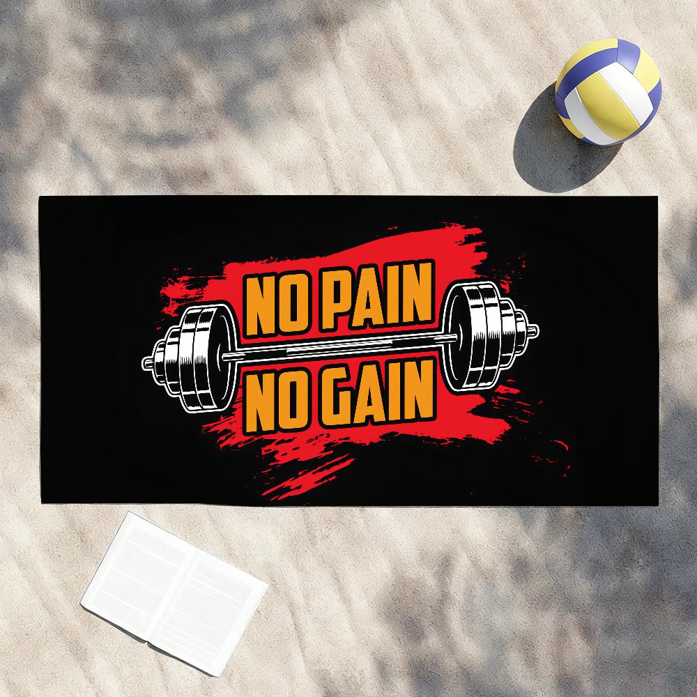 No Pain No Gain Towel Shower Sauna Travel Spa Quick Dry Gym Accessories Soft Large Beach Towels