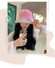 Women's Korean Gradient Rabbit Fur Hat - Trendy Autumn/Winter Warm Bucket Hat