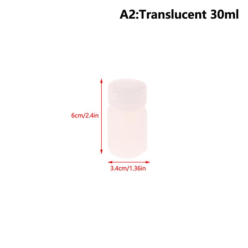 1 stk. 10 ml-1000 ml Plast HDPE Tomme Forseglede Flasker Pilleglas Tablet Kapsel Fast Pulver Bærbare Beholdere