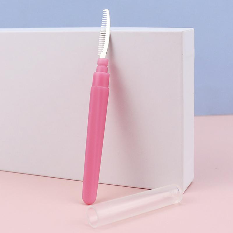 Ultra-Fine Stainless Steel Needle Eyebrow Eyelashes Eye Brow Extension Brush Metal Comb Cosmetic Makeup Tools