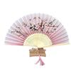 Chinese Style Panda Mountain Wood Fan Folding Fan for Summer Cooling Supplies Bamboo Portable Hand Fan Gift
