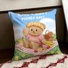 Cartoon BButter BBear Cushion Cover Reversible Soft Durable Pillow Cover Home  Car MultiScene Use for Daily Comfort