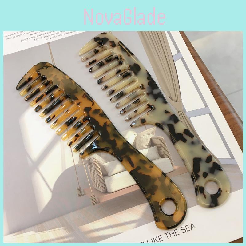 Geometrischer Marmor-Muster Kamm für Damen Elegantes Acetat-Haaraccessoire