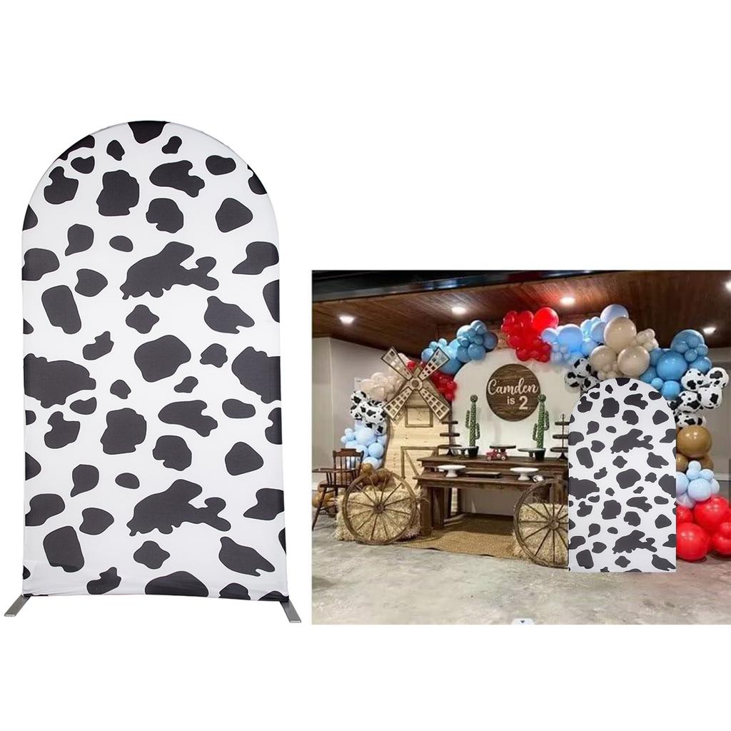Potah na svatební oblouk Dřevěný potisk Oboustranná strečová látka Potah na pozadí oblouku pro narozeninovou oslavu Baby Shower Svatba