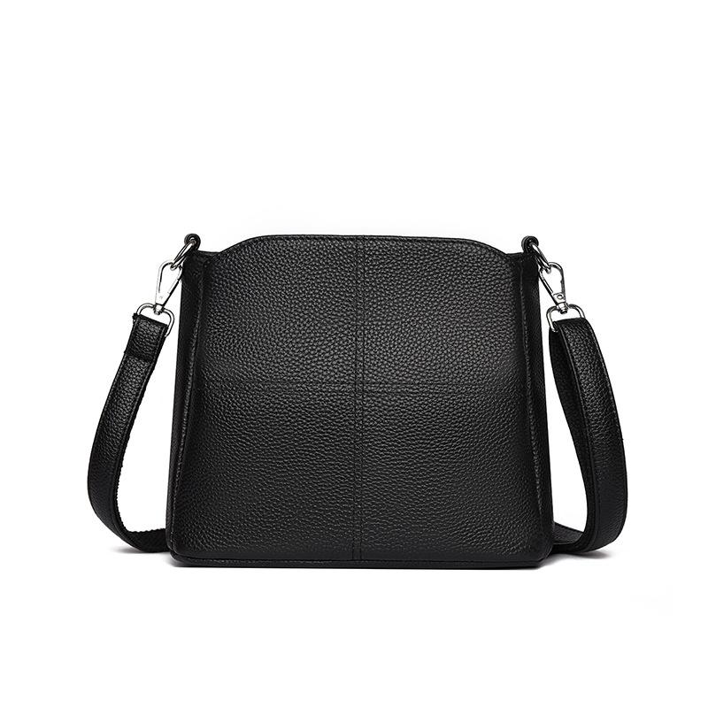 The first layer of cowhide messenger bag women's new fashionable versatile large-capacity shoulder bag real cowhide women's bag