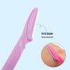 New Stainless Steel Eyebrow Razor: Straight Handle Trimmer for Precise Hair Removal.