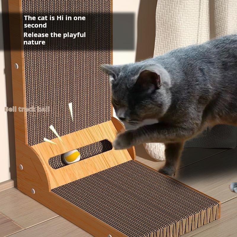Kratzbaum für Katzen Kratzbrett für Katzen Holz Kratzpfosten Möbel Kratzspielzeug zum Krallenschleifen