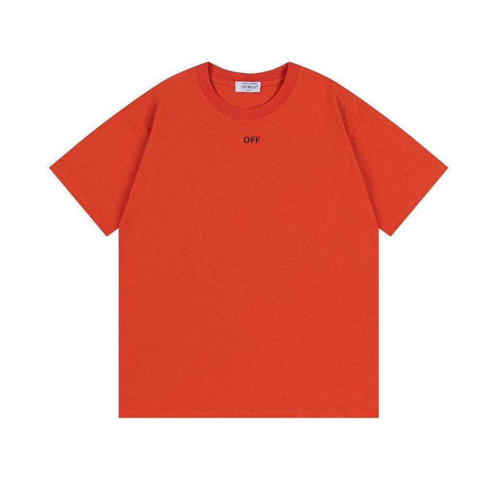 9014 Off-White 2025 Frühjahr/Sommer Neue Rendering Pfeilmuster Rundhals Kapuzen Kurzarm Herren- und Damen-T-Shirts