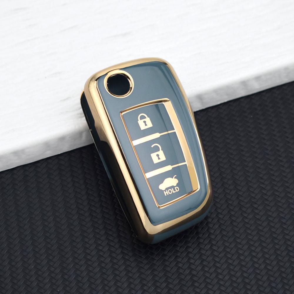 Tpu Car Key Case For Nissan Sylphy Rogue Altima - Folding Key Protector Cover Shell For Kicks Maxima Juke Murano Tiida Micra