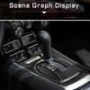 For Chevrolet-Camaro 2010-2015 Carbon Fiber Gear Shift Panel Cover Trim Sticker