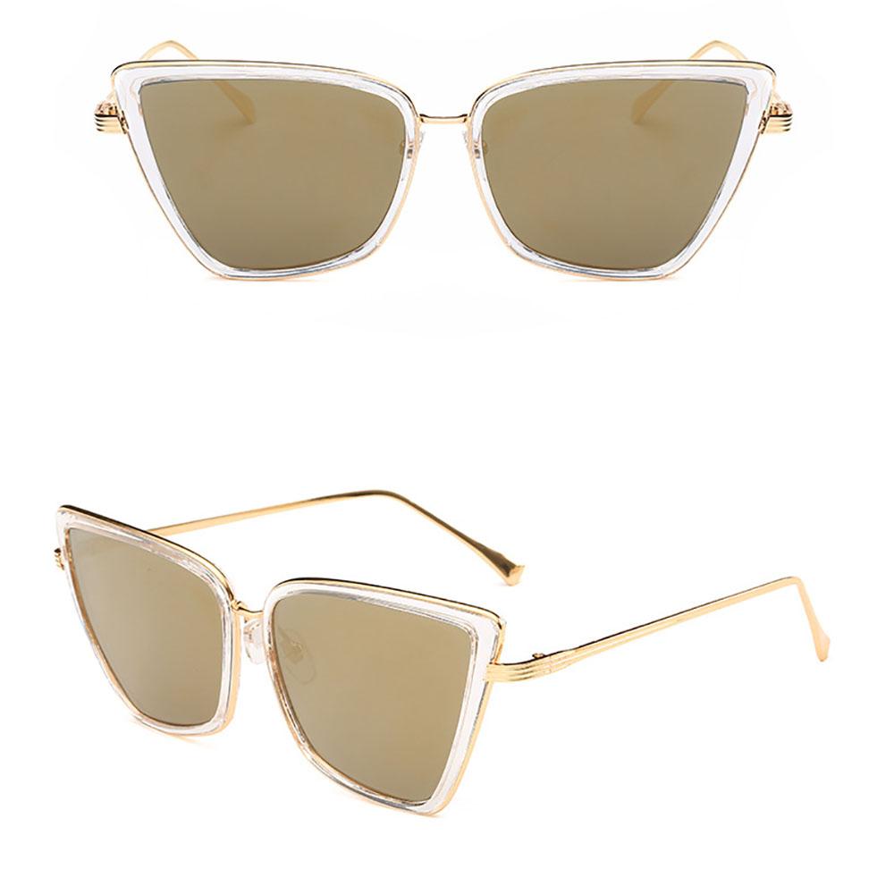 Metal Retro Oversized Sunglasses Women Sexy Cat Eye Luxury Sun Glasses Female Black Gradient Vintage Ladies Oculos De Sol