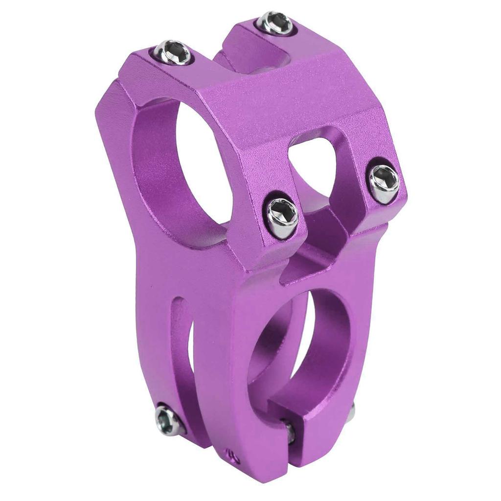 LUNJE 31.8X45MM Mountainbike Lenker Vorbau Aluminiumlegierung Hohl Kurzer Lenker Riser Lila