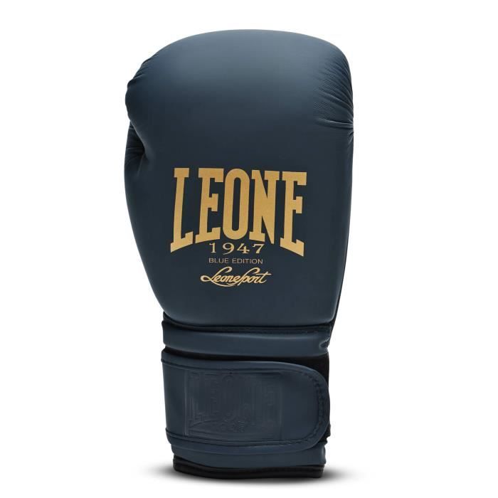 Boxhandschuhe - Leone - Blaue Edition - 10 oz - PU - Belüftungsöffnungen - Satinfutter
