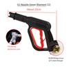 Car Power Washer Cleaning Machine Accessories Cleaning Tasks Secure Grip 14 Inch Outlet Quick Disconnect Fitting