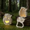 Creative Hollow 3D Owl Lamp Shade Silicone Mold Candle Cup Molds Atmosphere Lights Gypsum Epoxy Resin Concrete Molds Ornament