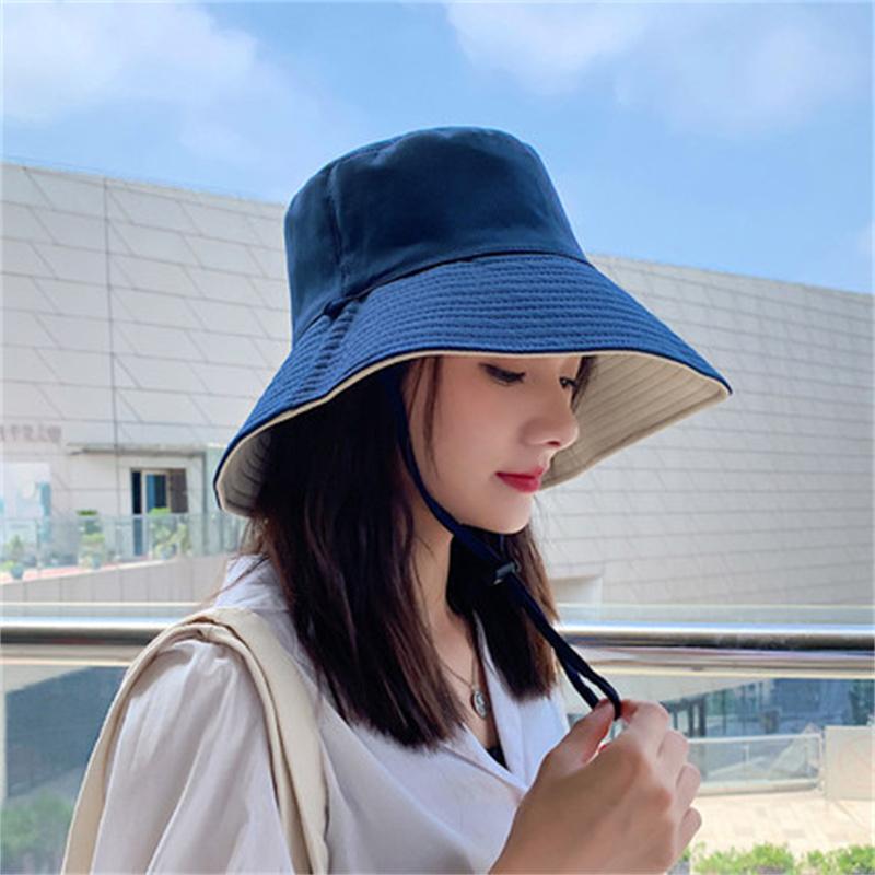 Reversible Sun Hat For Women - Wide Brim Sun Protection Bucket Hat, Spring And Summer Style
