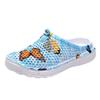 Sommer 2025 Damen Atmungsaktive Sandalen mit Schmetterlingsdruck und geschlossenem Zehen: Geruchshemmend, Dicke Sohle, Bequeme Freizeitschuhe