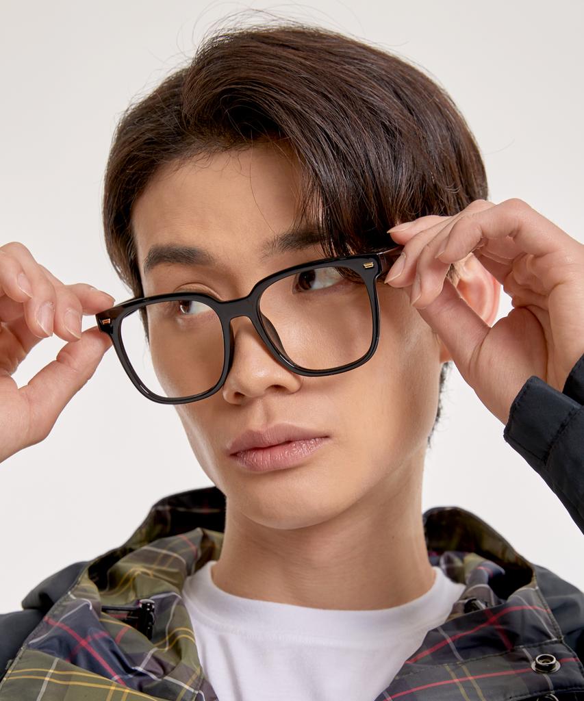 Eseubika Asa-C01 Horn-Rimmed Glasses Blue Light Blocking