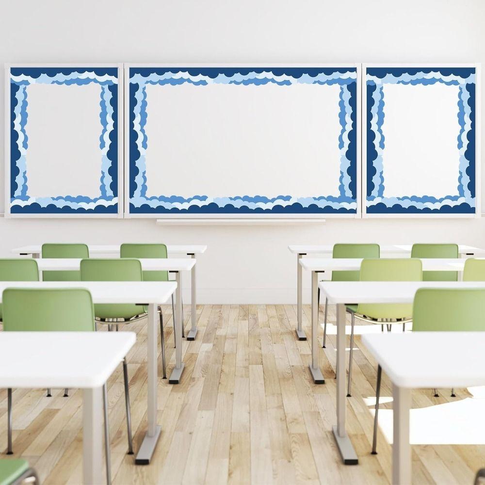 Wavy Trim Bulletin Board Trim Back-to-School Decor Self-Adhesive Bulletin Board Border 5M/Roll DIY Poster Border Stickers
