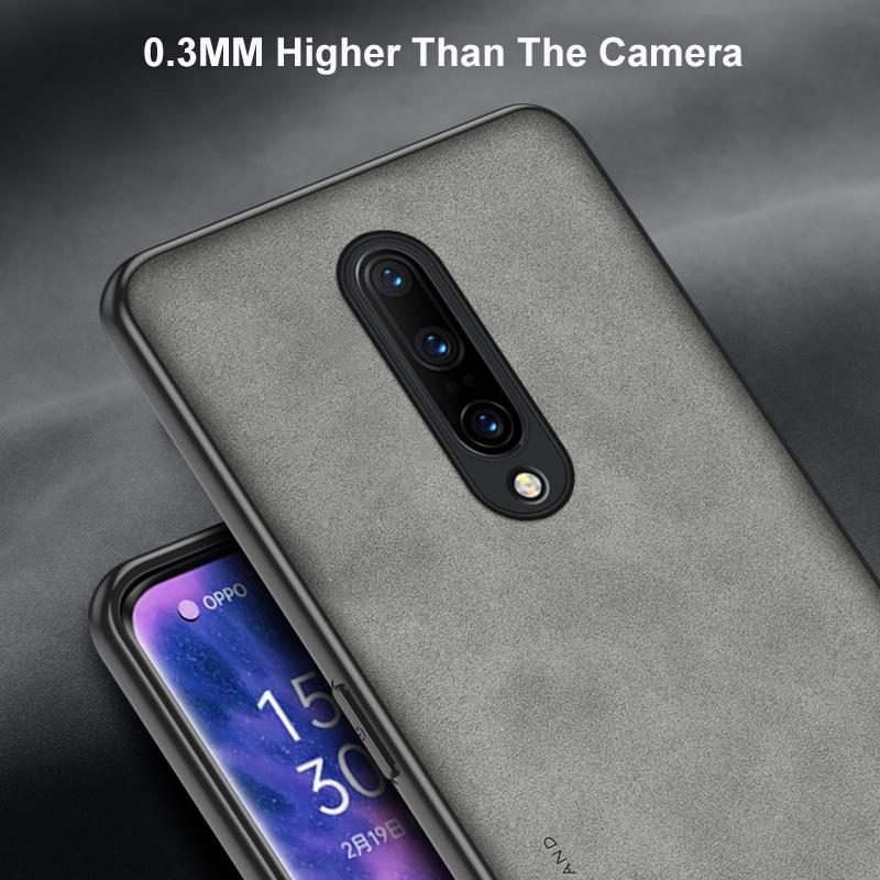 Lyxigt läderfodral för OnePlus 7 7T 8 Pro 8T fodral Matt silikontelefonfodral för OnePlus 5 5T 6 6T One Plus 7 8 T 7Pro Coque