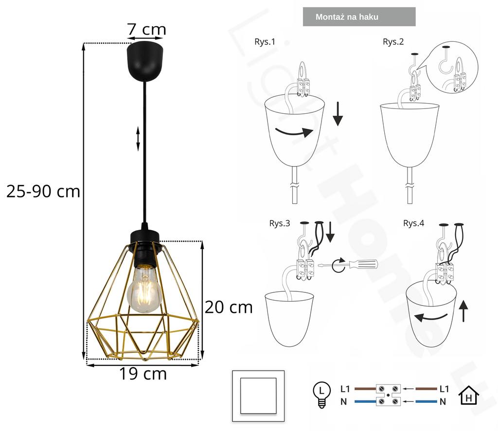 MODERN ELEGANT HANGING LAMP METAL LAMPSHADE