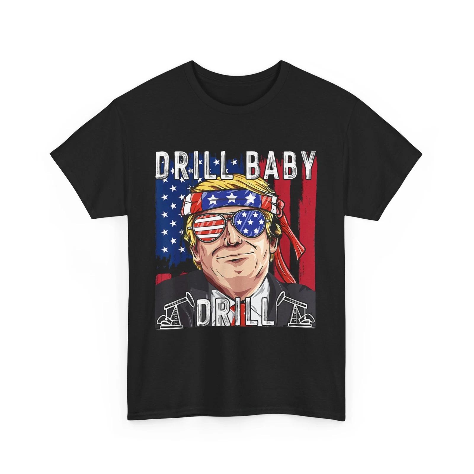Donald Trump 2024 Supporter Shirts, Drill Baby Drill Trump T shirt XL