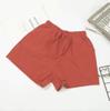 Women's Summer Solid Color High Waist Linen Loose Casual Thin Wide Leg  Cotton Linen Shorts  Loose Casual
