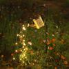 Solar Kettle Light: Outdoor Garden Decoration with Wrought Iron Water Sprinkler
