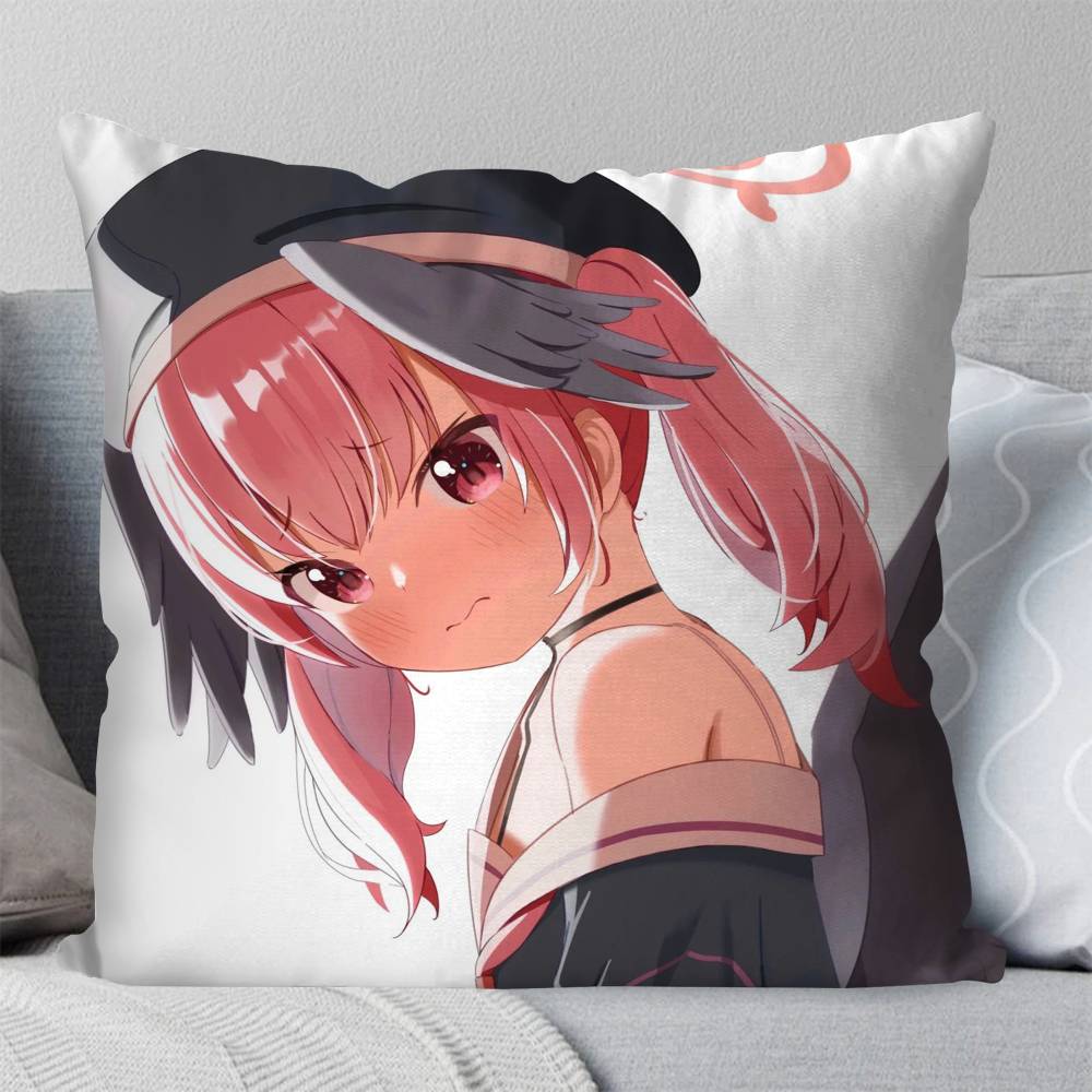 Shimoe Koharu Anime Game BBlue Archive Pillow Case Fashion Square Pillowcase Bedroom Sofa Room Ins Decoration Leisure