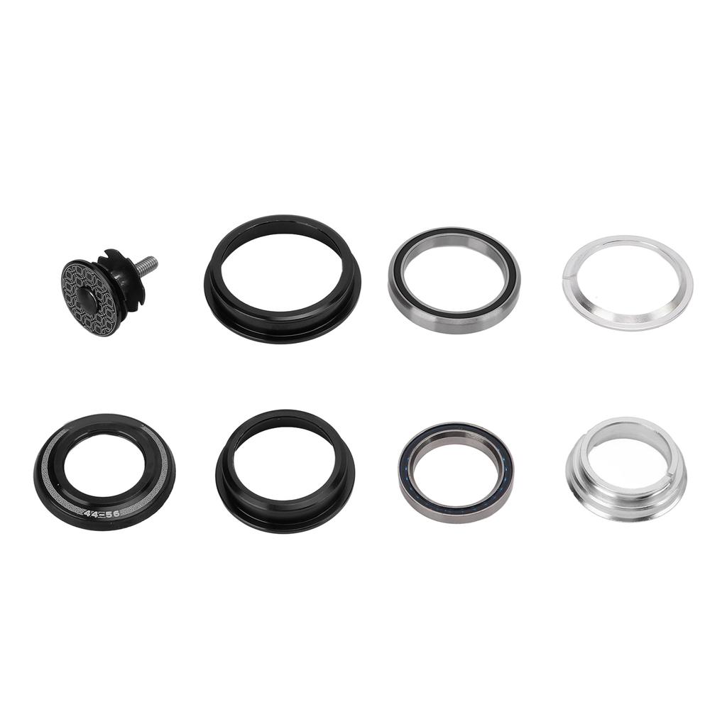 Viaron Bicycle Bearing Headset Aluminum Alloy Mountain Bike Stem Headset for Cone Straight Tube ForkBlack