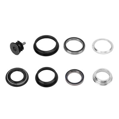Viaron Bicycle Bearing Headset Aluminum Alloy Mountain Bike Stem Headset for Cone Straight Tube ForkBlack