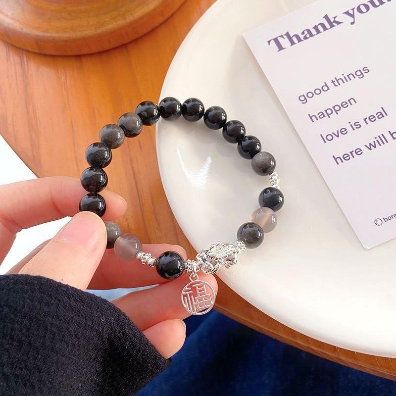 8 cold butterfly bracelets for women's niche design, sweet and versatile student bracelets.