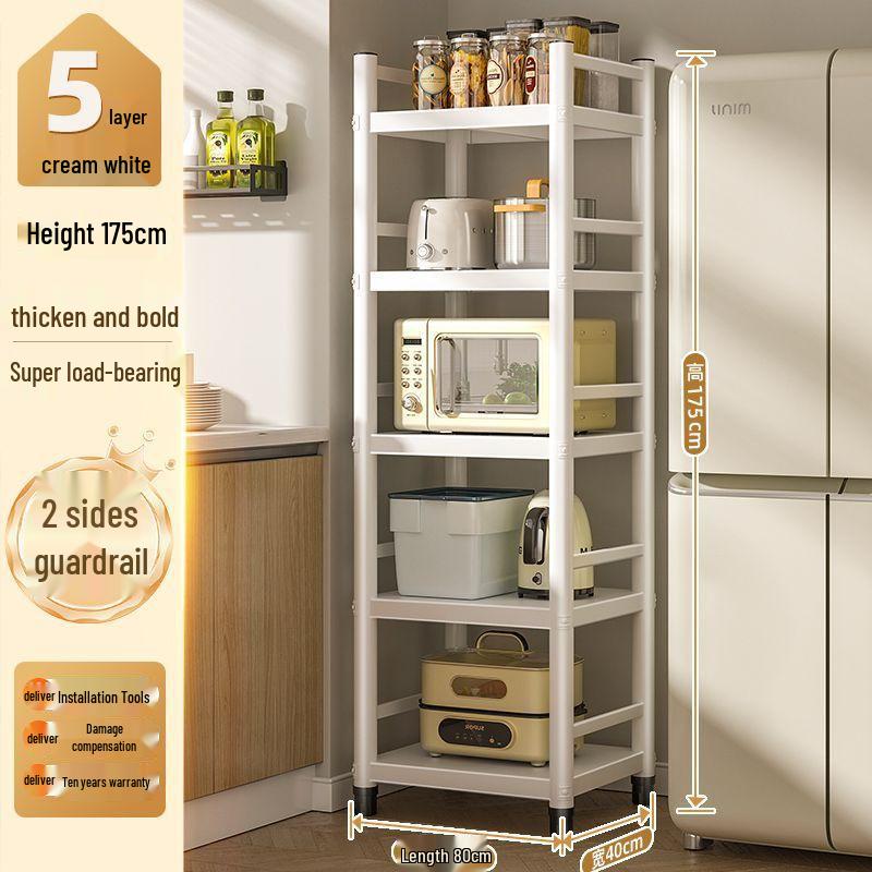 Jmo Multi-layer Microwave Oven Floor-standing Storage Rack with Gap Shelves