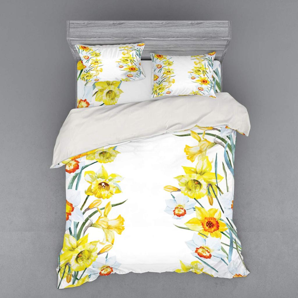 Bedding Covers Queen Size Floral Comforter Cover Sets for Kids Teens Boys Girls Man Women Bedroom Decor Floral Cozy Quilt Cover