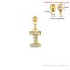 Trendy Letter Cubic Zircon Pendant For Women Positioning Charm Bracelet Necklace DIY Making Jewelry Accessories