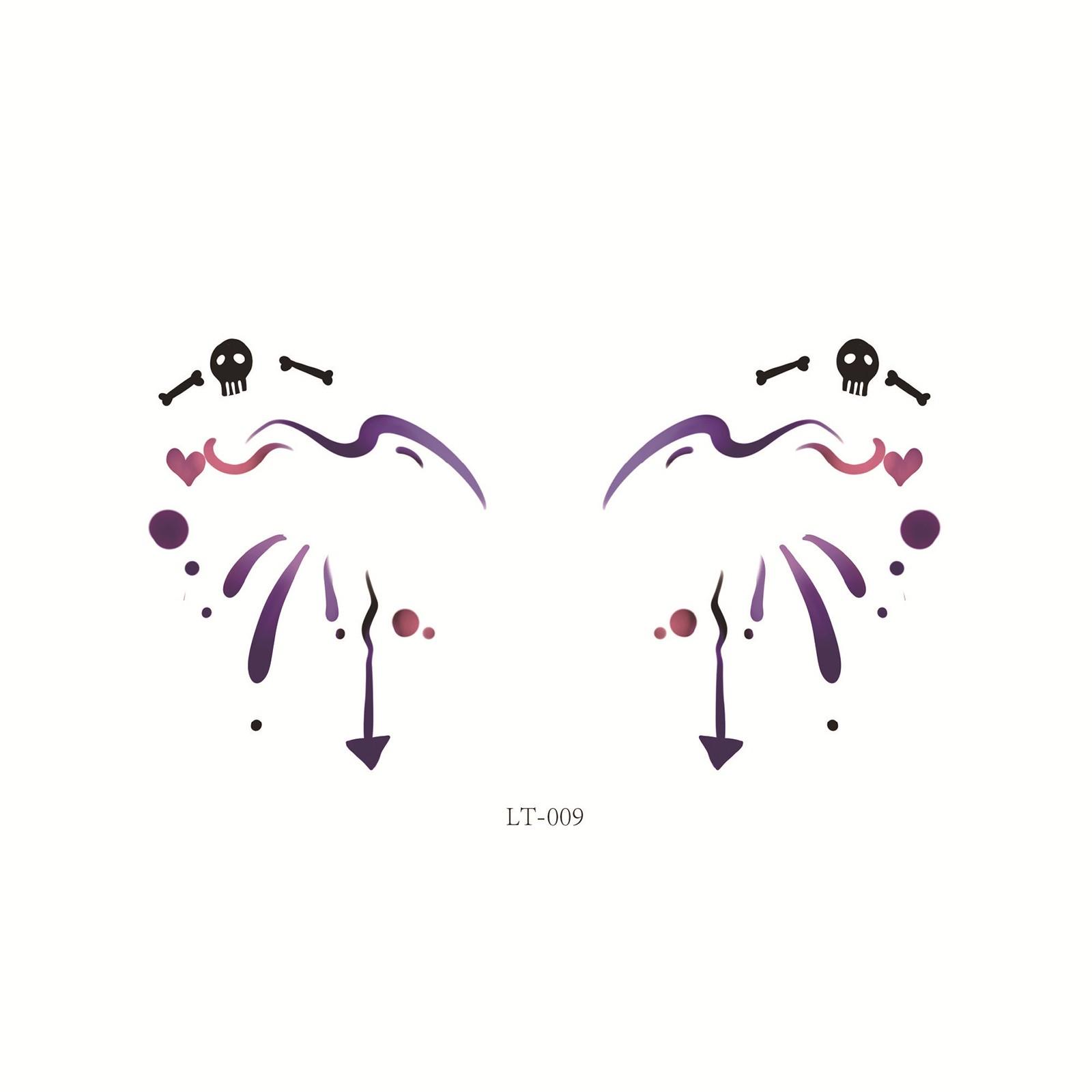 Хэллоуин Лицо Наклейки Для Глаз Подводка Для Глаз Тени Для Век Временные Наклейки — фото 20