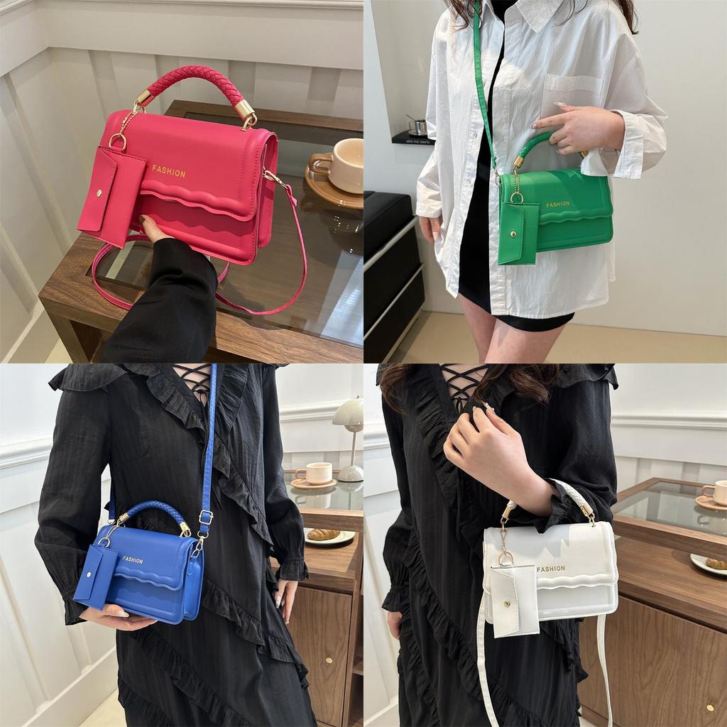 Trendy Shoulder Bag For Women Stylish Crossbody Purse In Elegant Black Pink Blue White Green Colors For Casual Daily Use