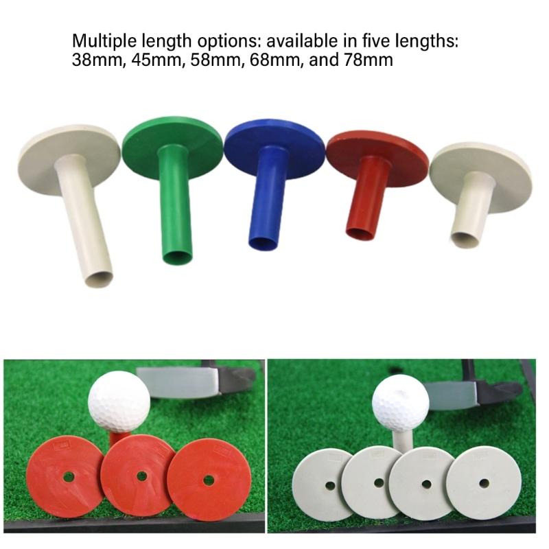5Pcs Rubber Golfs Tees Indoor Outdoor Practice Golfball Holder High Performances Rubber Tees Holder for Driving Range