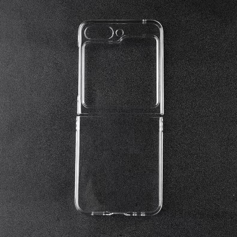 Ultra Thin Slim Clear Transparent Crystal Hard PC Phone Case Cover For Samsung  Galaxy Z Flip 5 / 4 / 3 5G A52 A53 A24 A34 A54 5G S20 S21 FE S22 S23
