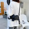 Fashion Women Single Shoulder Crossbody Bag Funny Elephant Shape Solid Color Wallet Mini Wristlet Crossbody Bag